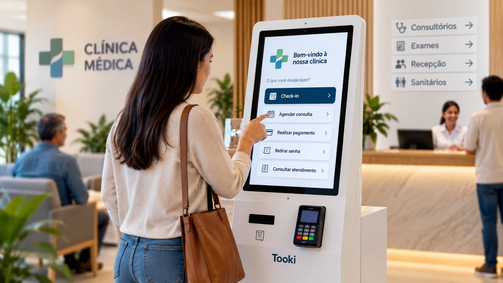 Sistema para clínicas e hospitais integrado a Totem de autoatendimento, pagamentos, check-in e agendamento